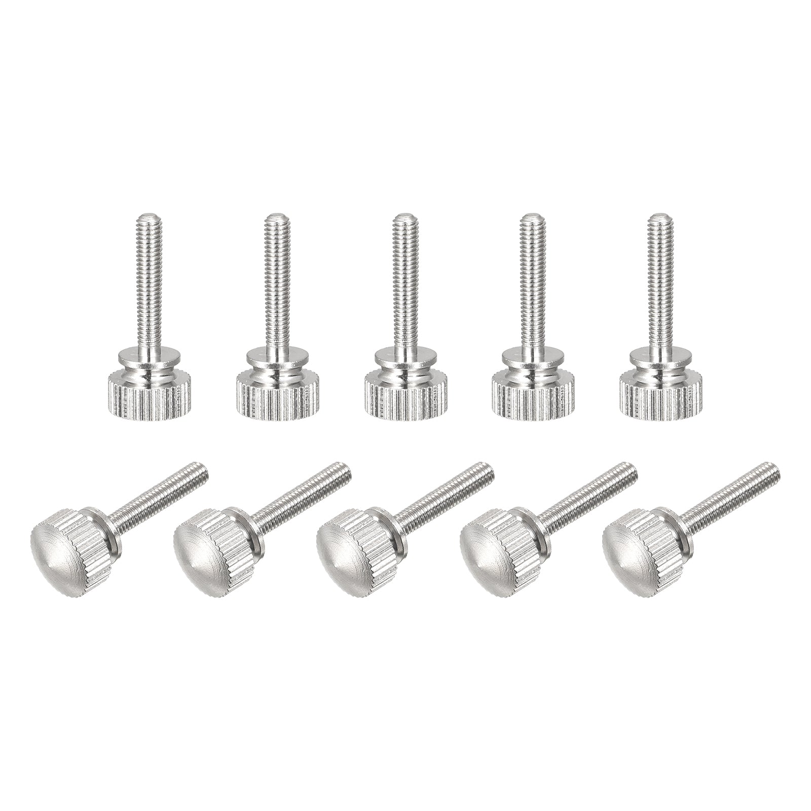 Uxcell Knurled Thumb Screws, M3x16mm Brass Shoulder Bolts Grip Knobs