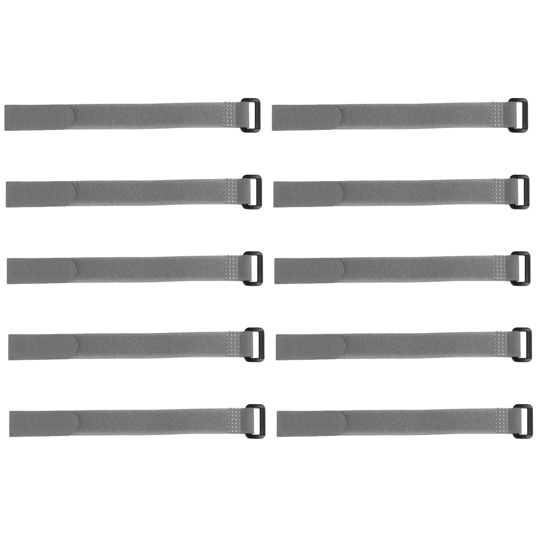 Uxcell 10pcs Hook and Loop Straps 3/4-Inch x 14-inch Securing Straps Cable Tie (Gray) | Harfington