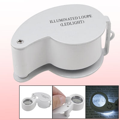 Harfington Uxcell 40x Illuminated Shape Magnifier with LED Lights