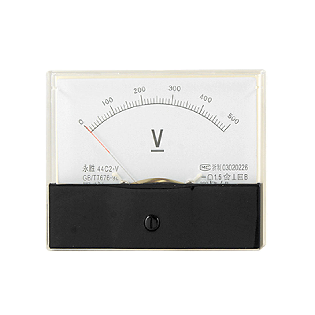 uxcell Uxcell Klasse 1.5 Genauigkeit 0-500V DC Spannung analoges Panelmeter Analog-Voltmeter