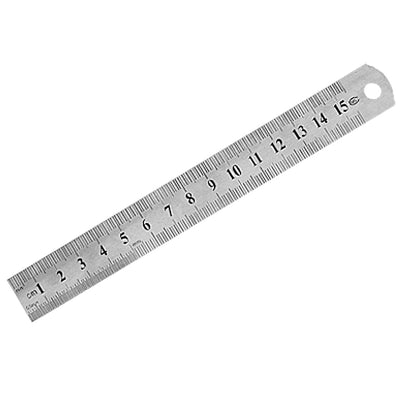 Harfington Uxcell 15cm 6 Inches Metric Measurement Straight Ruler 2 Pcs