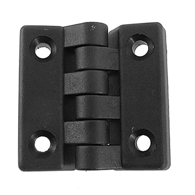 Harfington Uxcell 65 x 65mm Plastic Single Action Black Hinges for Door 2 Pcs