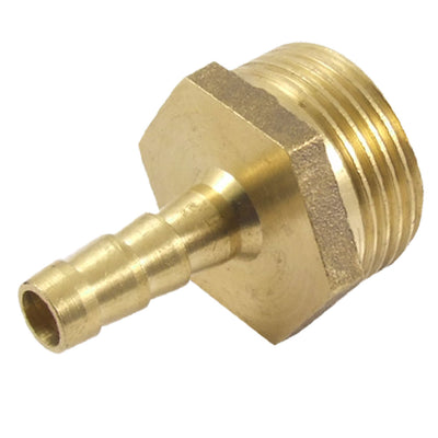 Harfington Uxcell 3/4BSP Male Thread 8mm Air Water Hose Brass Barb Fitting Coupler Adapter