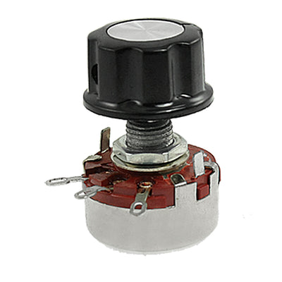 Harfington Uxcell 2W 15K Ohm Resistence Rotary Wirewound Pots Potentiometer w Knob