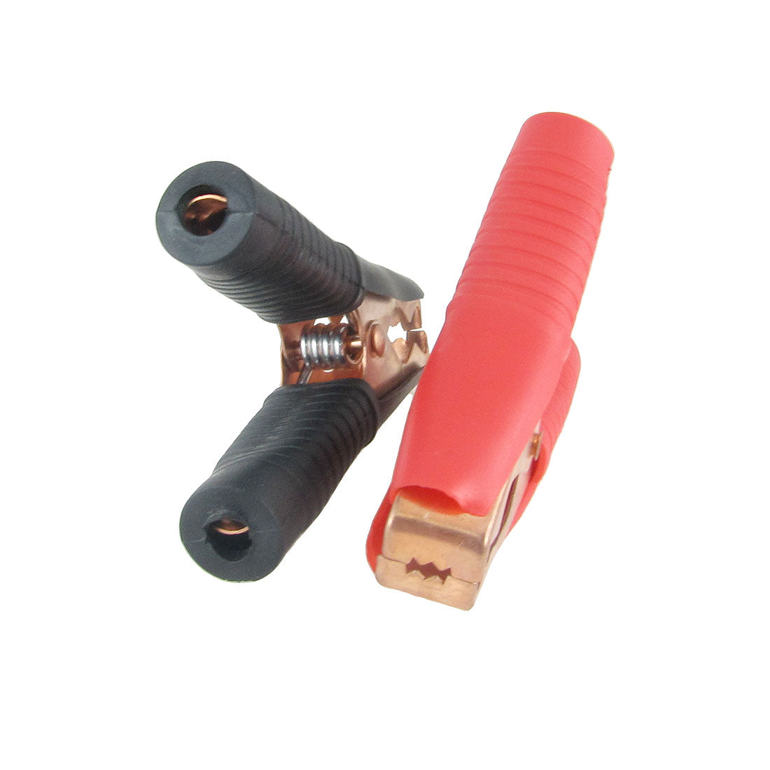 uxcell Uxcell 2 Pcs Black Red Sleeve 100A Battery Test Clips Alligator Clamps for Car