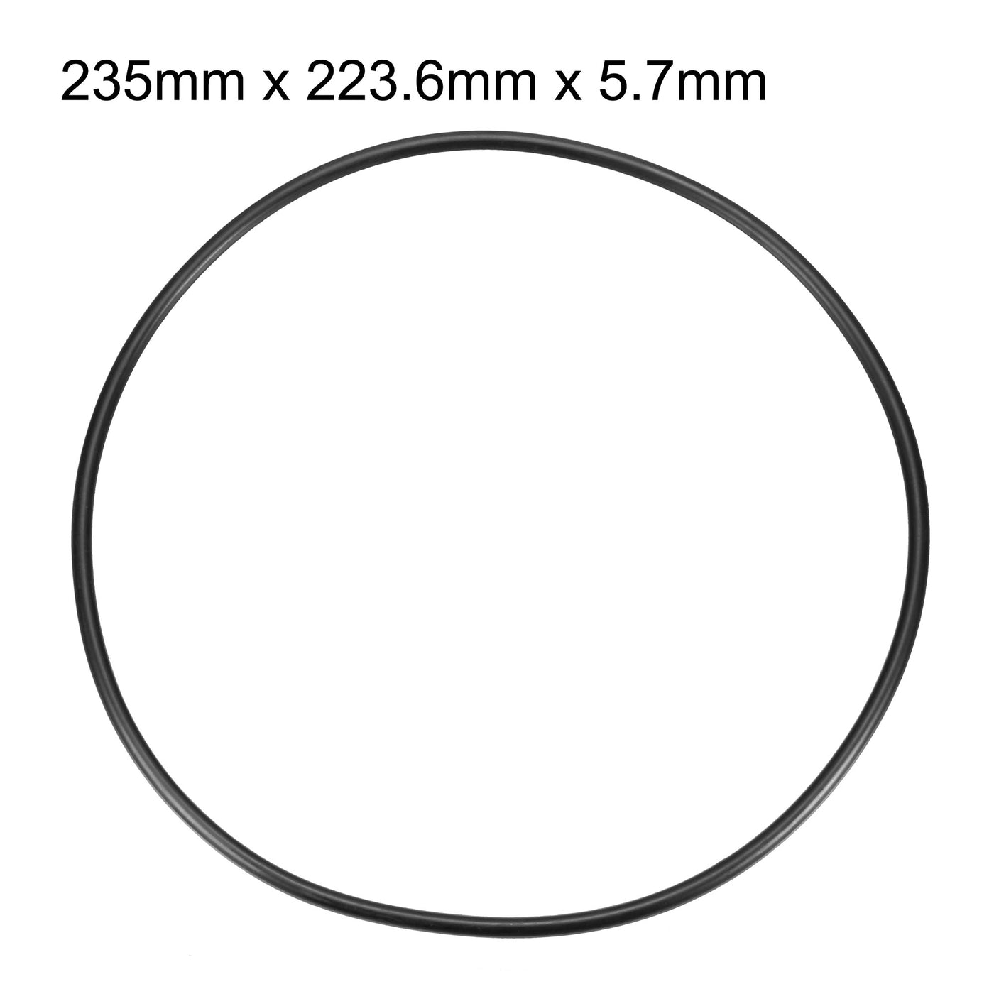 uxcell Uxcell 223.6mm x 235mm x 5.7mm Flexible Nitrile Rubber Sealing O Ring Gasket Washer