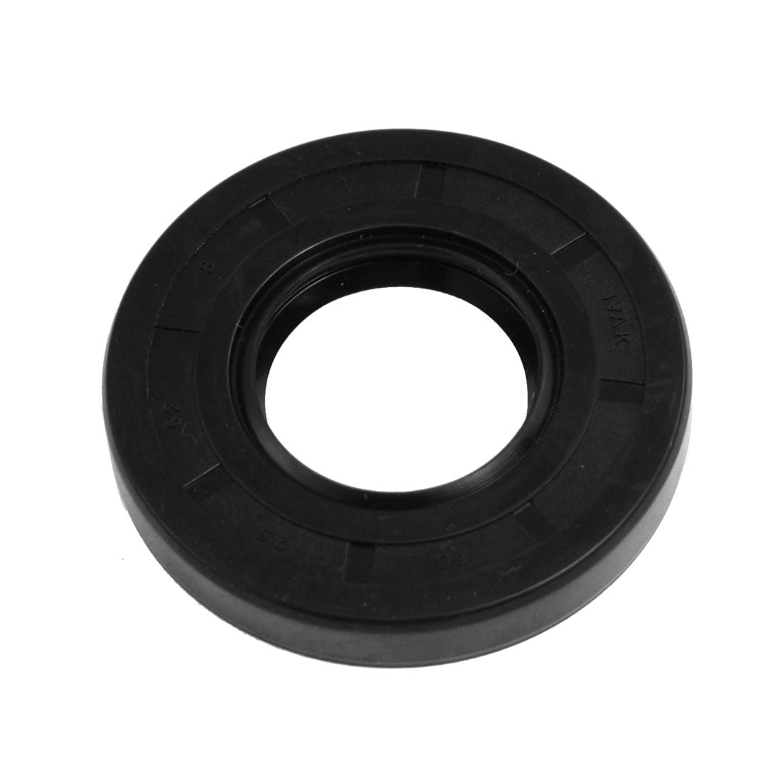 uxcell Uxcell Black Nitrile Rubber Double Lip Oil Shaft Seal TC 25mm x 52mm x 8mm