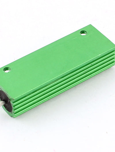 Harfington Uxcell Aluminum Shell 100W Watt 0.5 Ohm Chassis Mounted Wirewound Resistor