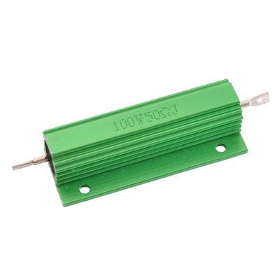 Harfington Uxcell Aluminum Shell 100W Watt 50 Ohm Wirewound Power Resistor