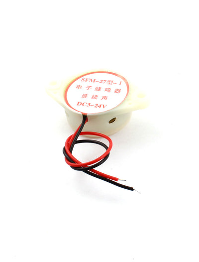 Harfington Uxcell SFM-27-I DC 3-24V 30mA Industrial Continuous Sound Electronic Buzzer 80dB