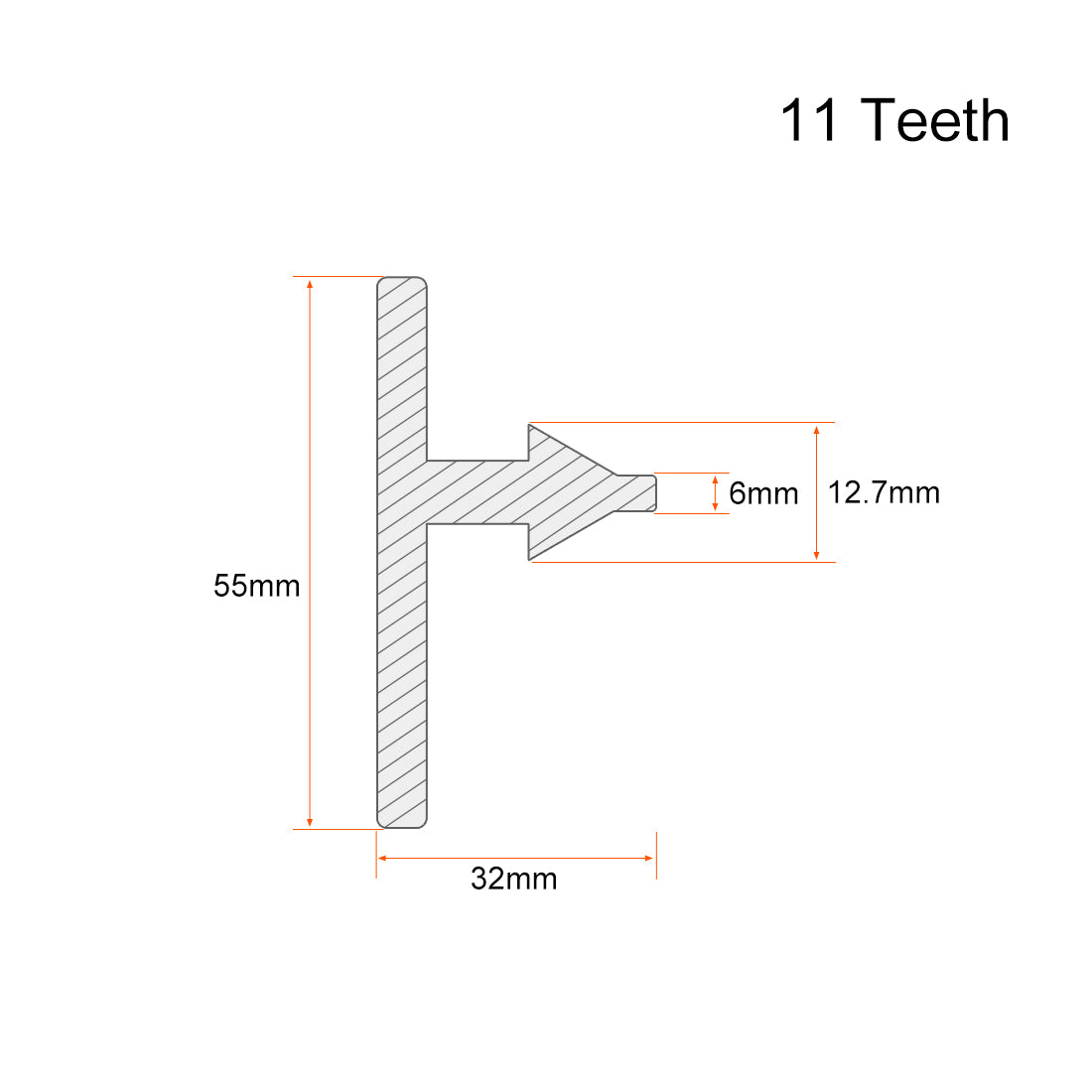 uxcell Uxcell Drill Chuck Key 10mm Key 11T for Impact Driver Drills Tools Wrench