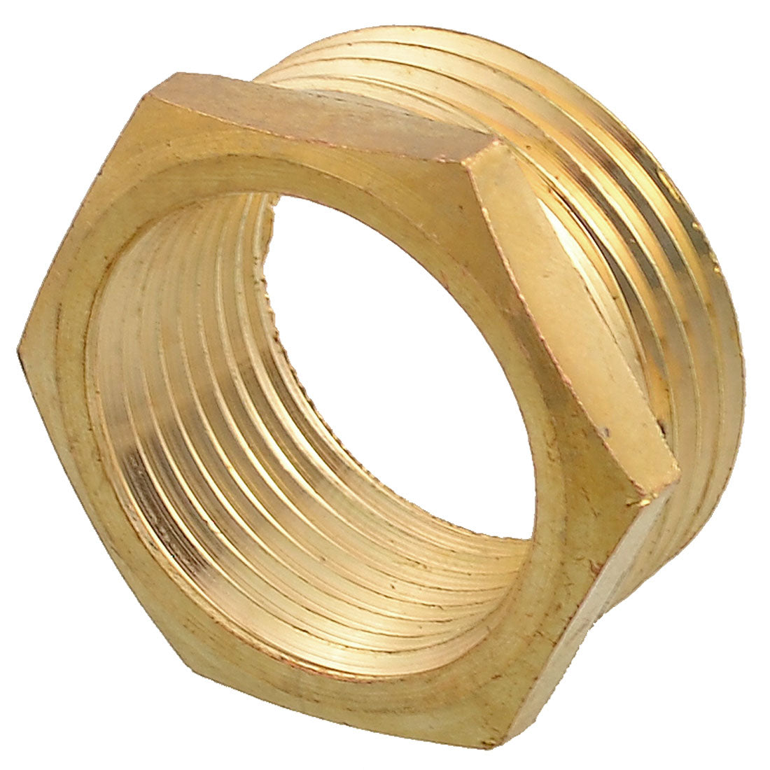 uxcell Uxcell 25mm Female to 32mm Male Thread Adapter Fitting Brass Tone