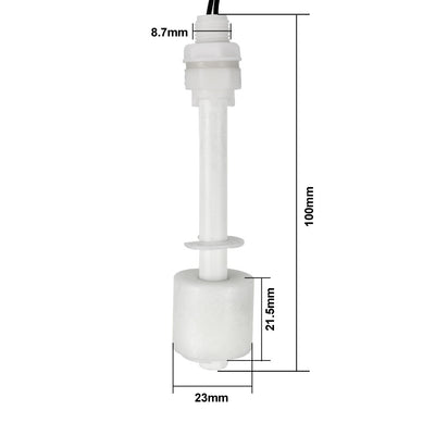 Harfington Uxcell Vertical Liquid Water Level Sensor PP Float Switch 13.9" Long Cable