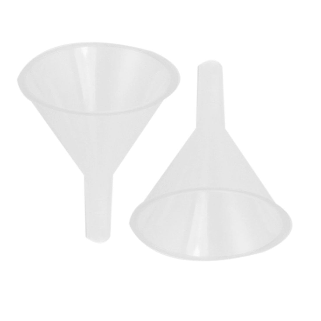 uxcell Uxcell 2 Pcs 60ml 64mm (Approx 2.5") Mouth Dia Laboratory Clear White Plastic Filter Funnel