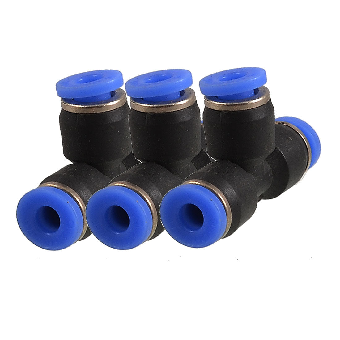 uxcell Uxcell 3 Pcs Pneumatic 4mm Push In Connector T Joint Quick Fittings