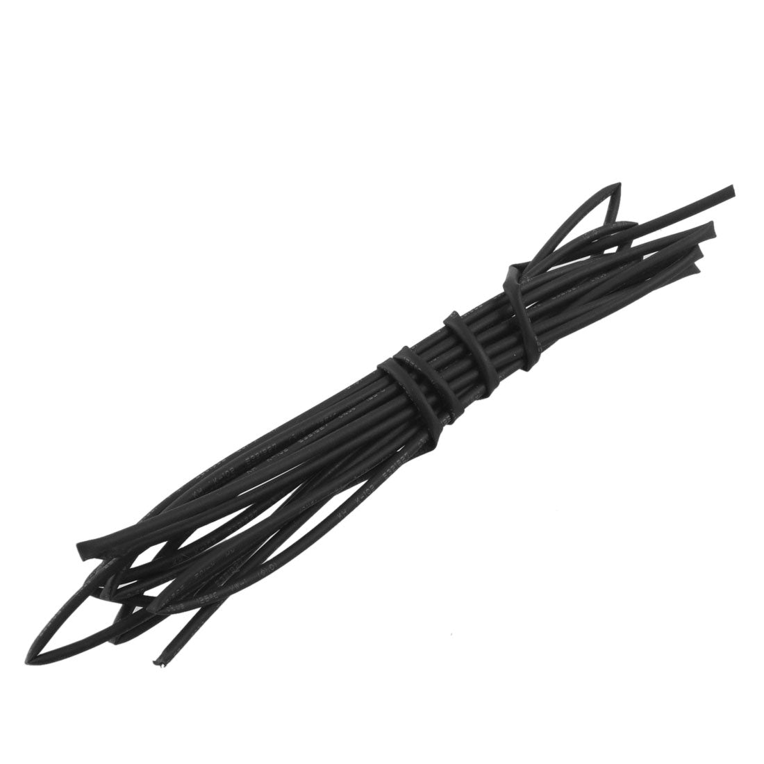 uxcell Uxcell 1mm Dia 2 Meters Black Polyolefin Heat Shrinking Shrinkable Tubing Tubes