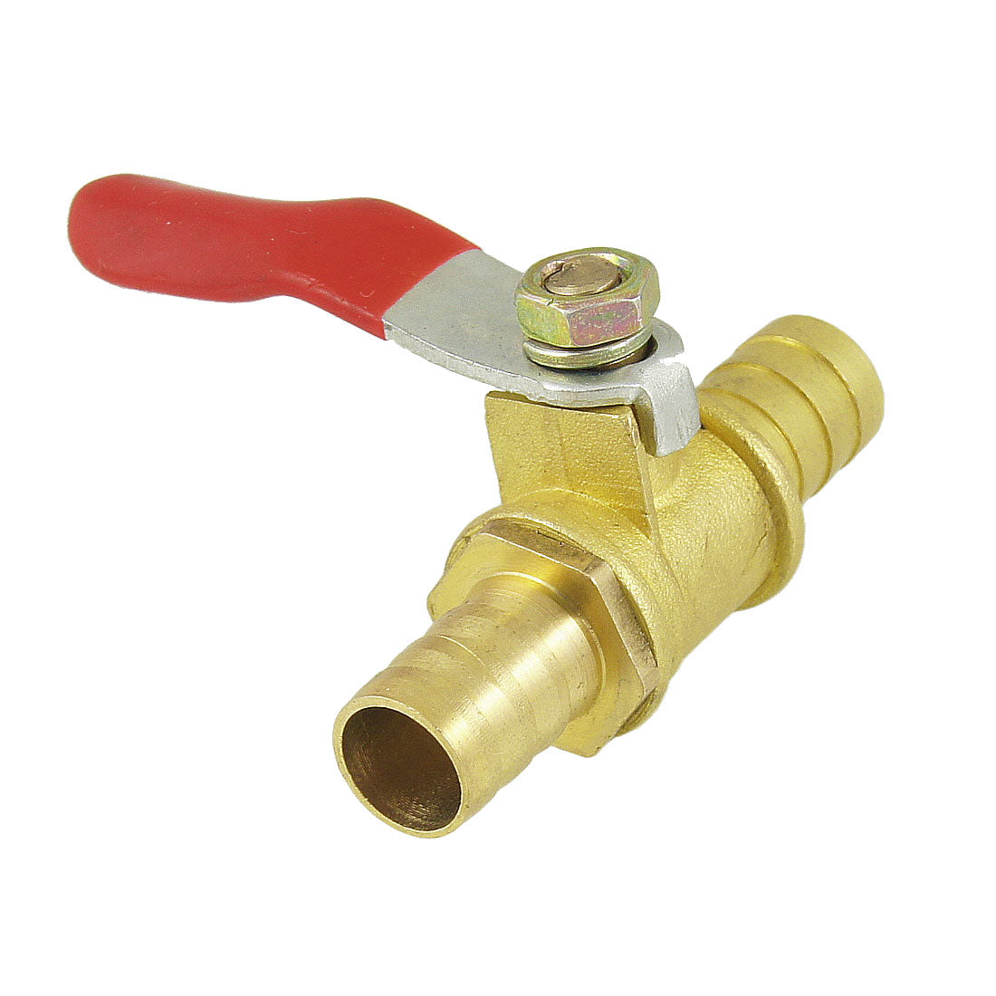 uxcell Uxcell 10mm Outside Dia Compressor Accessory Forged Gas Ball Safety Valve Red Gold Tone