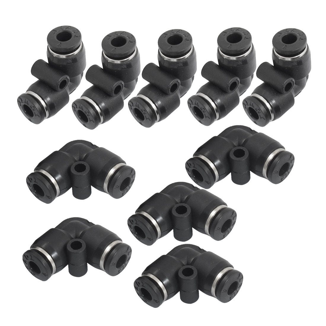 uxcell Uxcell 10Stk. Luft Pneumatisch 4mm zu 4mm L From Eindrücken Ellbogen Verbinder Fitting