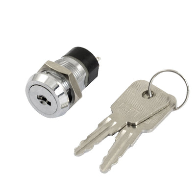 Harfington Uxcell AC 125V 4A/ AC 250V 2A Latching 1NO 1NC 2 Position Key Lock Rotary Selector Switch