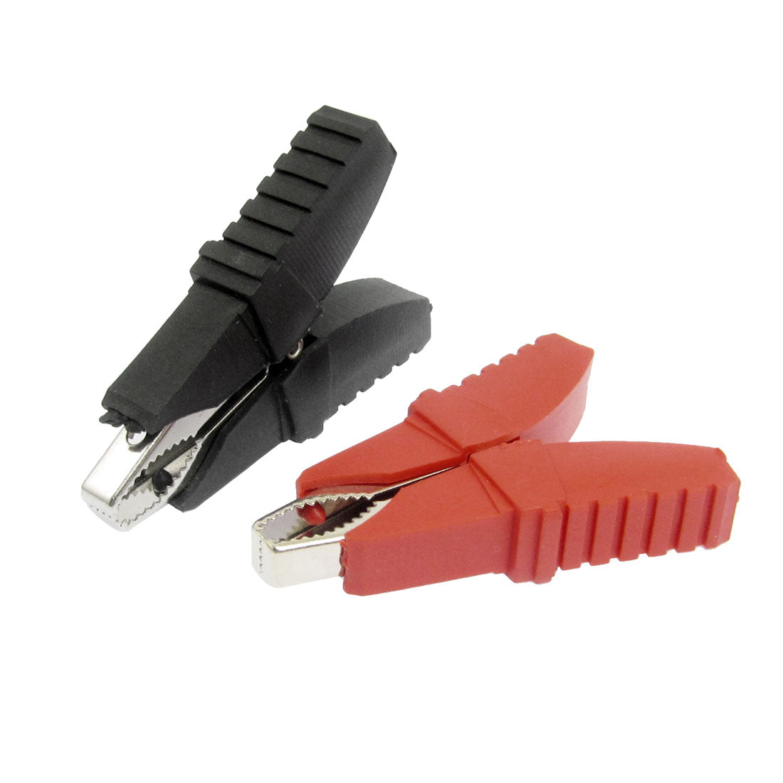 uxcell Uxcell 2 Pieces Black Red Sleeve 100A Battery Test Clips Alligator Clamps for Car