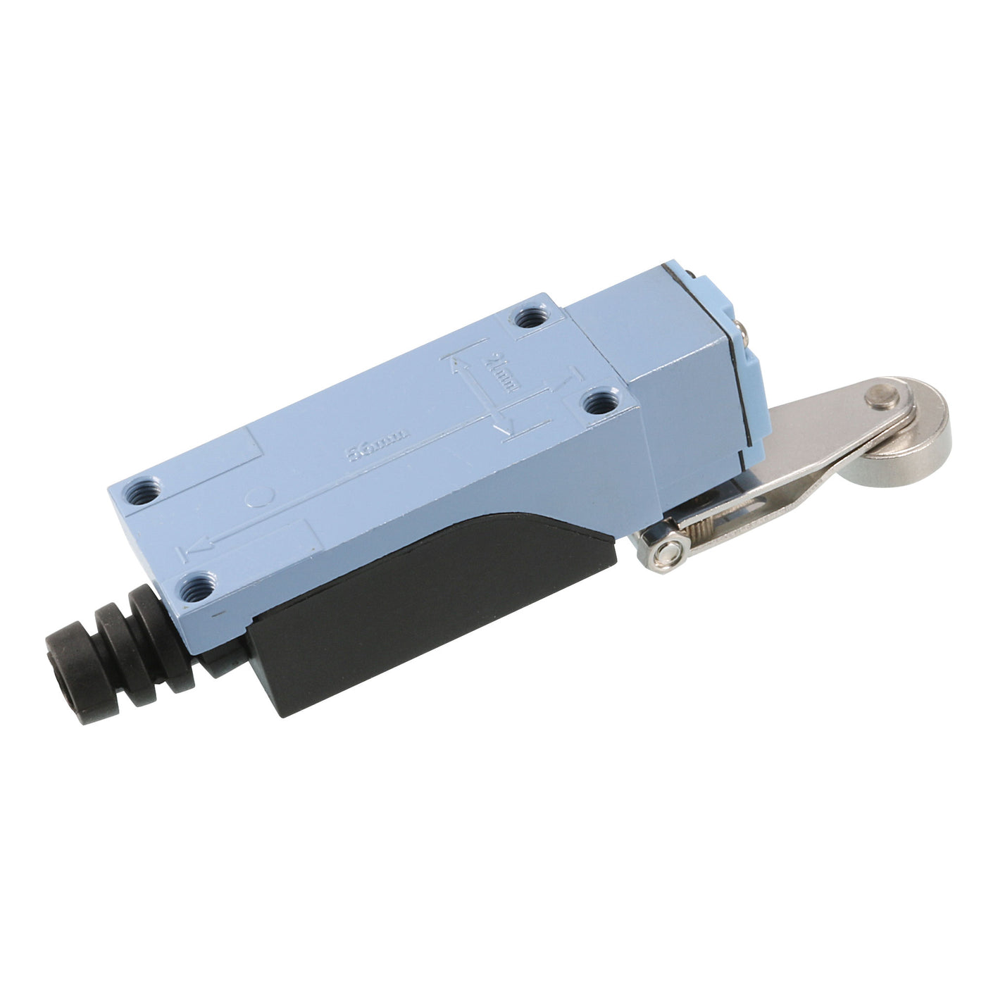 uxcell Uxcell TZ-8104 DC 220V 10A Rotary Roller Lever Actuator Enclosed Mini Limit Switch