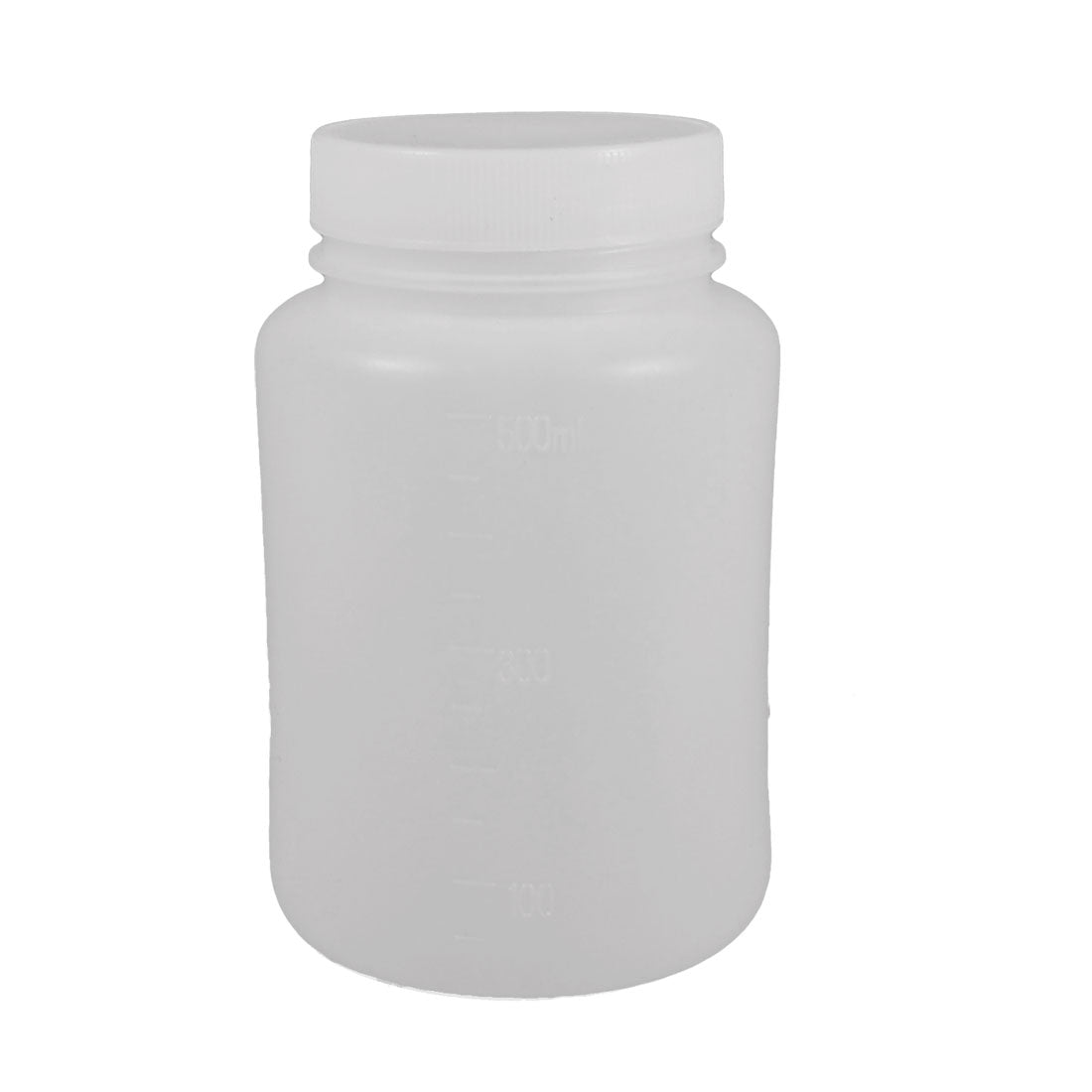 uxcell Uxcell Laboratory Chemical Storage Case White Plastic Widemouth Bottle 500mL