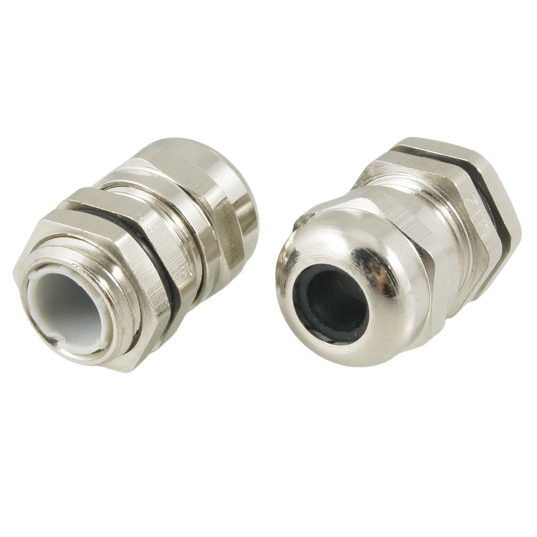 uxcell Uxcell 2 Pcs M12 3.0-6.5mm Stainless Steel Waterproof Connector Cable Gland