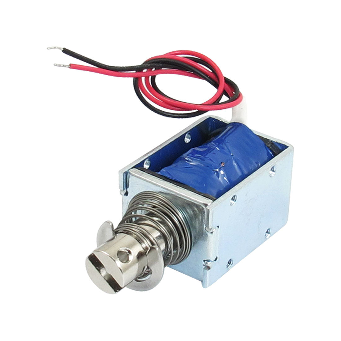 uxcell Uxcell 1kg Force 10mm Stroke Pull Push Type Open Frame Solenoid Electromagnet DC 12V