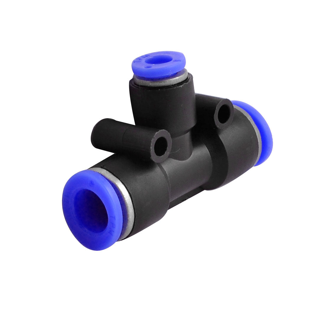 uxcell Uxcell Luftpneumatisch T förmig Adapter 10mm zu 6mm Ein Berührung Armaturen Anschlüsse Schwarz Blau