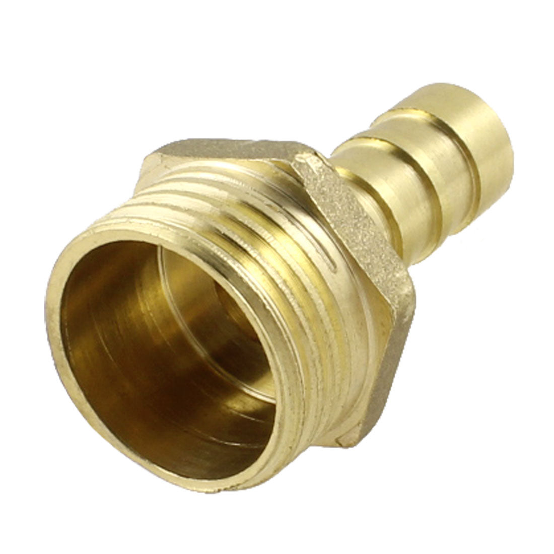 uxcell Uxcell Brass 1/2" NPT Thread 10mm Air Gas Hose Barb Fitting Coupler Adapter