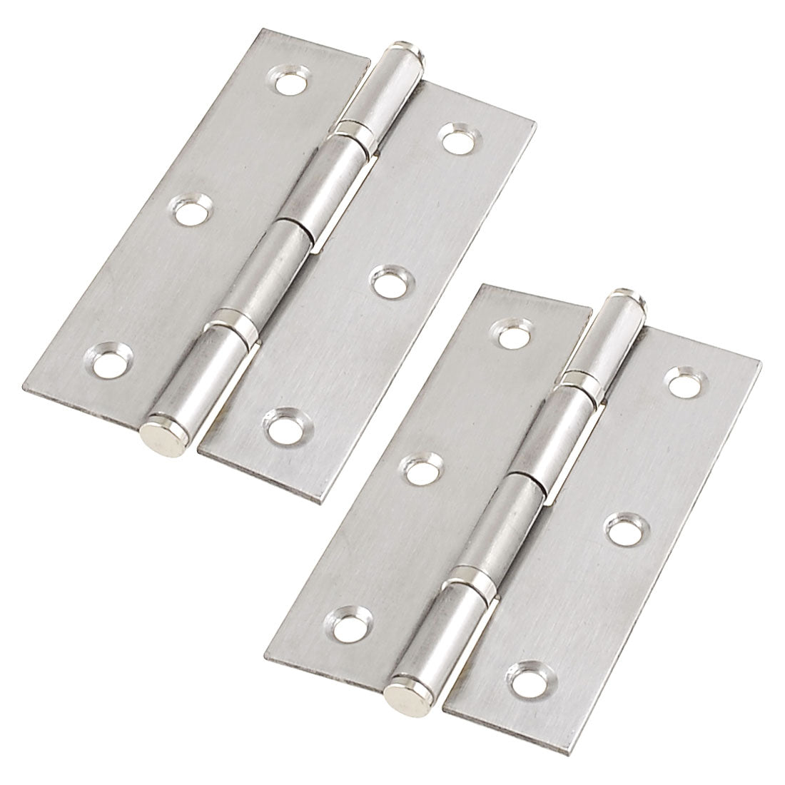 uxcell Uxcell Silver Tone Stainless Steel Foldable Rotating Cabinet Door Hinge 2.9" 2 Pcs