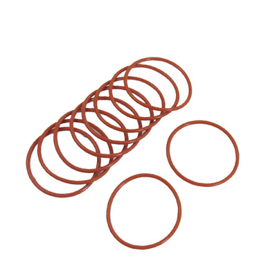 Harfington Uxcell 10 Pcs 38mm x 2mm Rubber O-ring Oil Seal Sealing Ring Gaskets Red