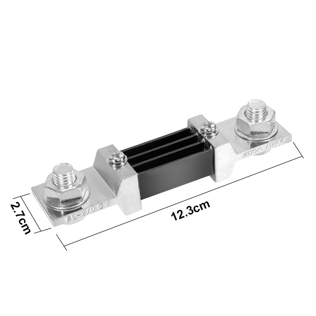 uxcell Uxcell 400A 75mV DC Current Meter Shunt Resistor Resistance for DC Ammeter