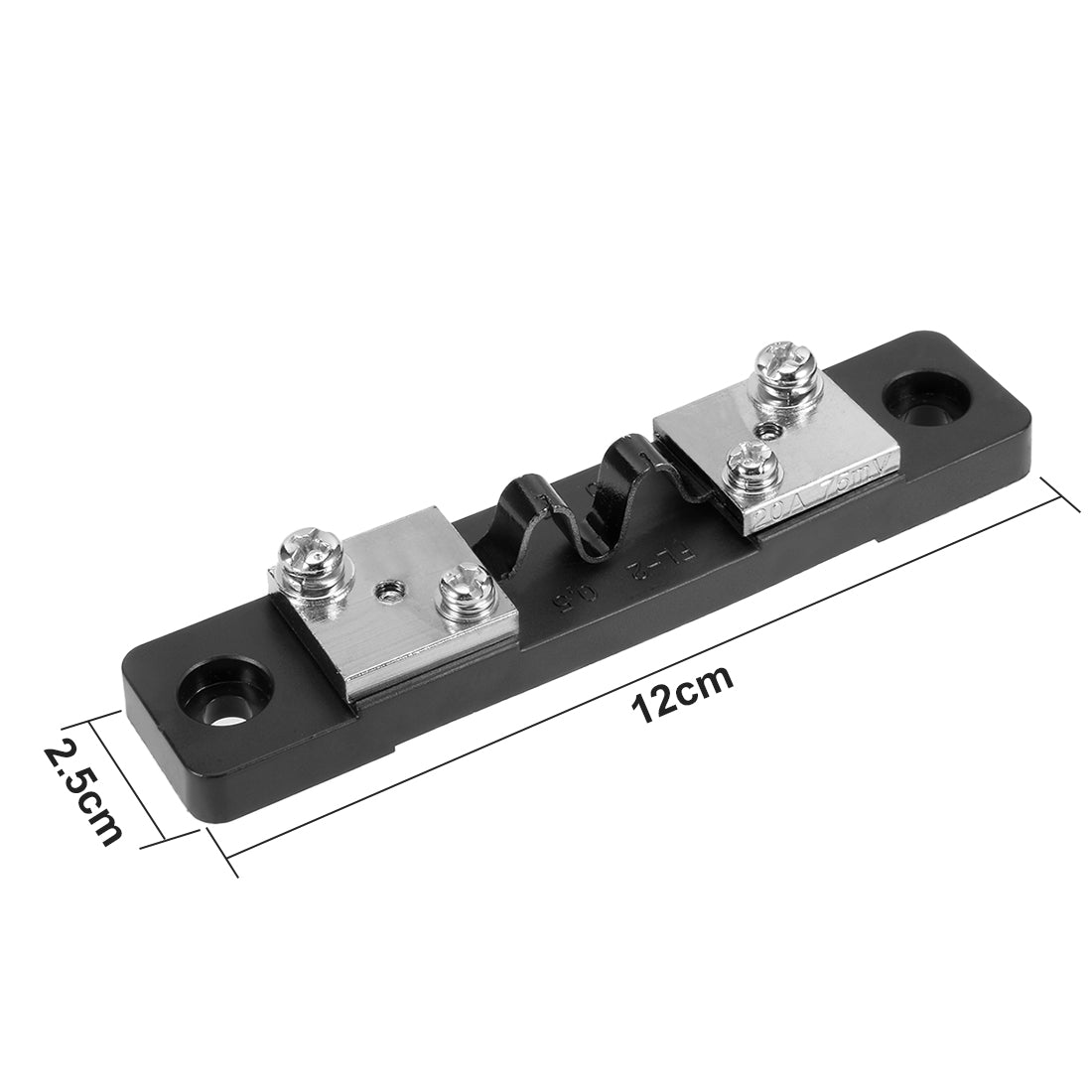 uxcell Uxcell 20A 75mV DC Current Meter Shunt Resistor Resistance for DC Ammeter