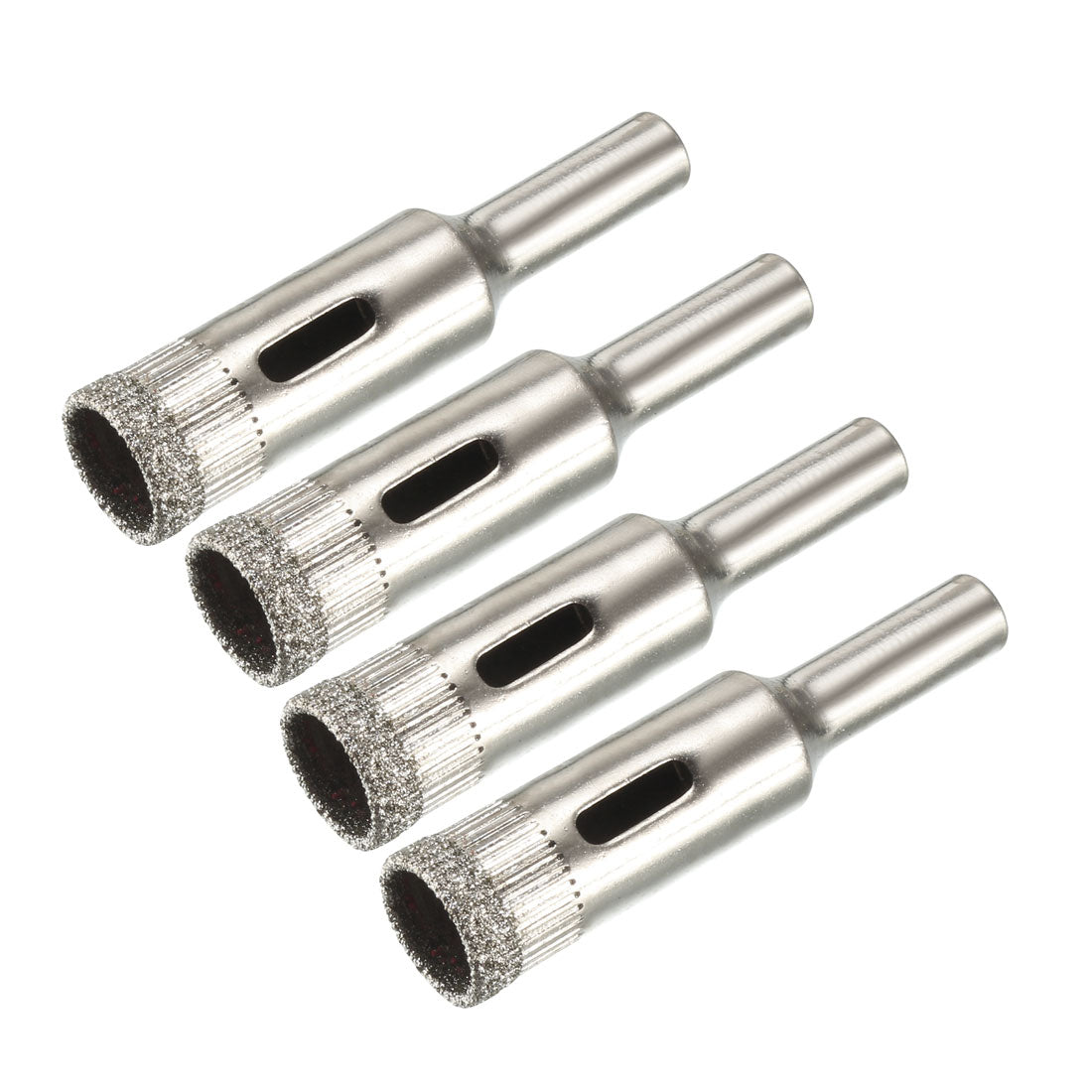 uxcell Uxcell 4 Pcs 12mm Dia Diamond Coated Drill Bit Marble Tile Glass Hole Saw Cutter Tool