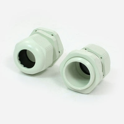 Harfington Uxcell 2 Pcs Plastic Waterproof Connector 9-16mm Dia Cable Gland PG21 Light Green