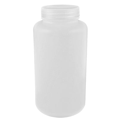 Harfington Uxcell Labordoppel Cap Leakproof Kunststoff Flasche Widemouth klar weiß 1000mL DE de