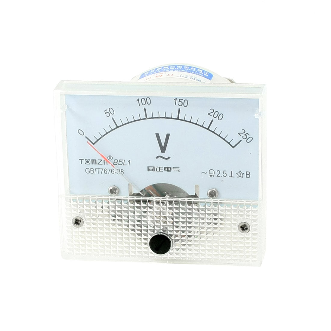 uxcell Uxcell AC 0-250V Fine Tuning Dial Panel Rectangle Analog Voltage Meter Voltmeter