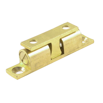 Harfington Uxcell Brass Double Ball Catch Hardware 60mm Long for Cabinet Doors