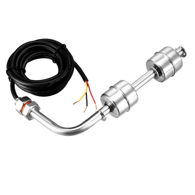 Harfington Uxcell 1.5m Wire Dual Stainless Steel Ball Vertical Water Level Sensor Float Switch