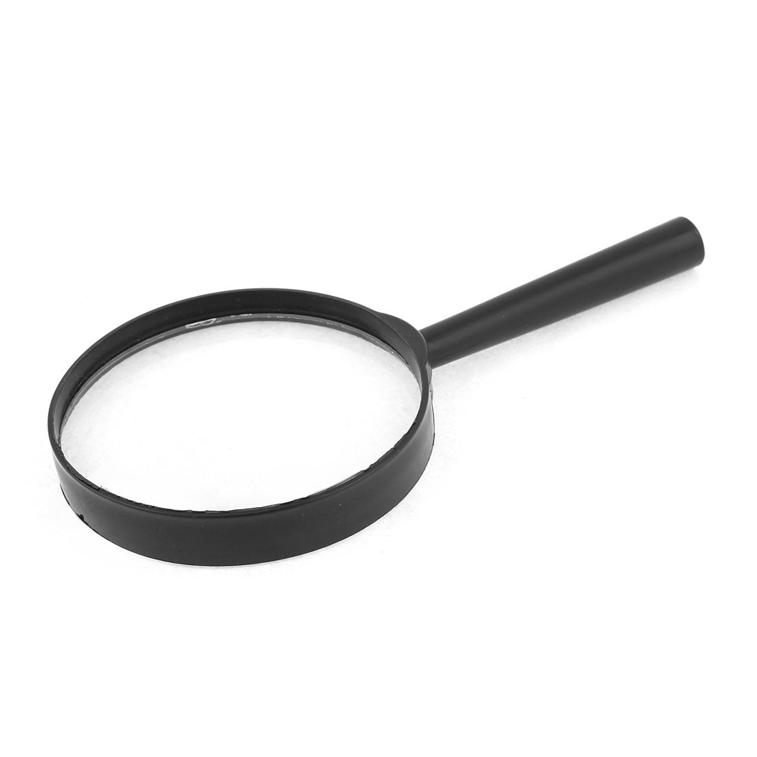 uxcell Uxcell Handheld Black Plastic Frame 90mm Lens 2X Magnifier Magnifying Glass