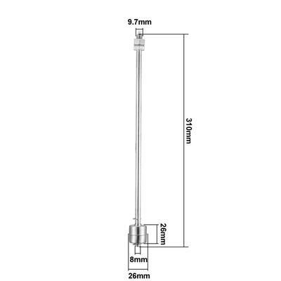 Harfington Uxcell Liquid Water Level Control Sensor Floating Switch 310mm DC100V 0.5A 10W