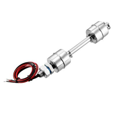 Harfington Uxcell Tank Pool Liquid Water Double Balls Sensor Stainless Steel Float Switch 140.5mm