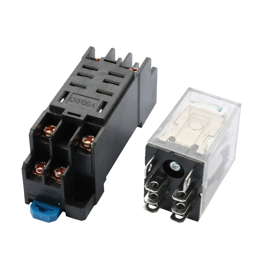 uxcell Uxcell AC 220V/240V Coil 8 Pin DPDT General Purpose Power Relay JQX-13F w Socket