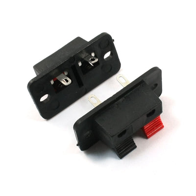 Harfington Uxcell 2 Pcs Push Type Speaker Terminals Board Connector 38x19mm 2 Terminal WP2-3B