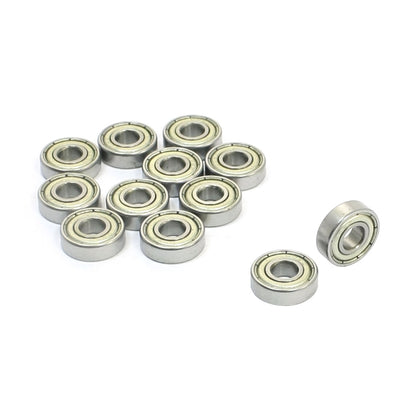 Harfington Uxcell 10Pcs 695Z 5mm x 13mm x 4mm Miniature Deep Groove Radial Ball Bearings