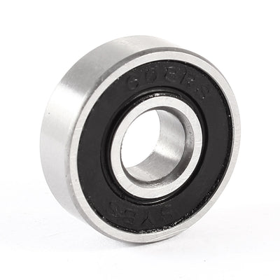 Harfington Uxcell 8mm x 22mm x 7mm Sealing Rubber Deep Groove Radial Ball Bearing 608RS