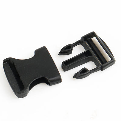 Harfington Uxcell 10pcs Black Hard Plastic Side Release Buckle for 3.2cm Width Strap Band