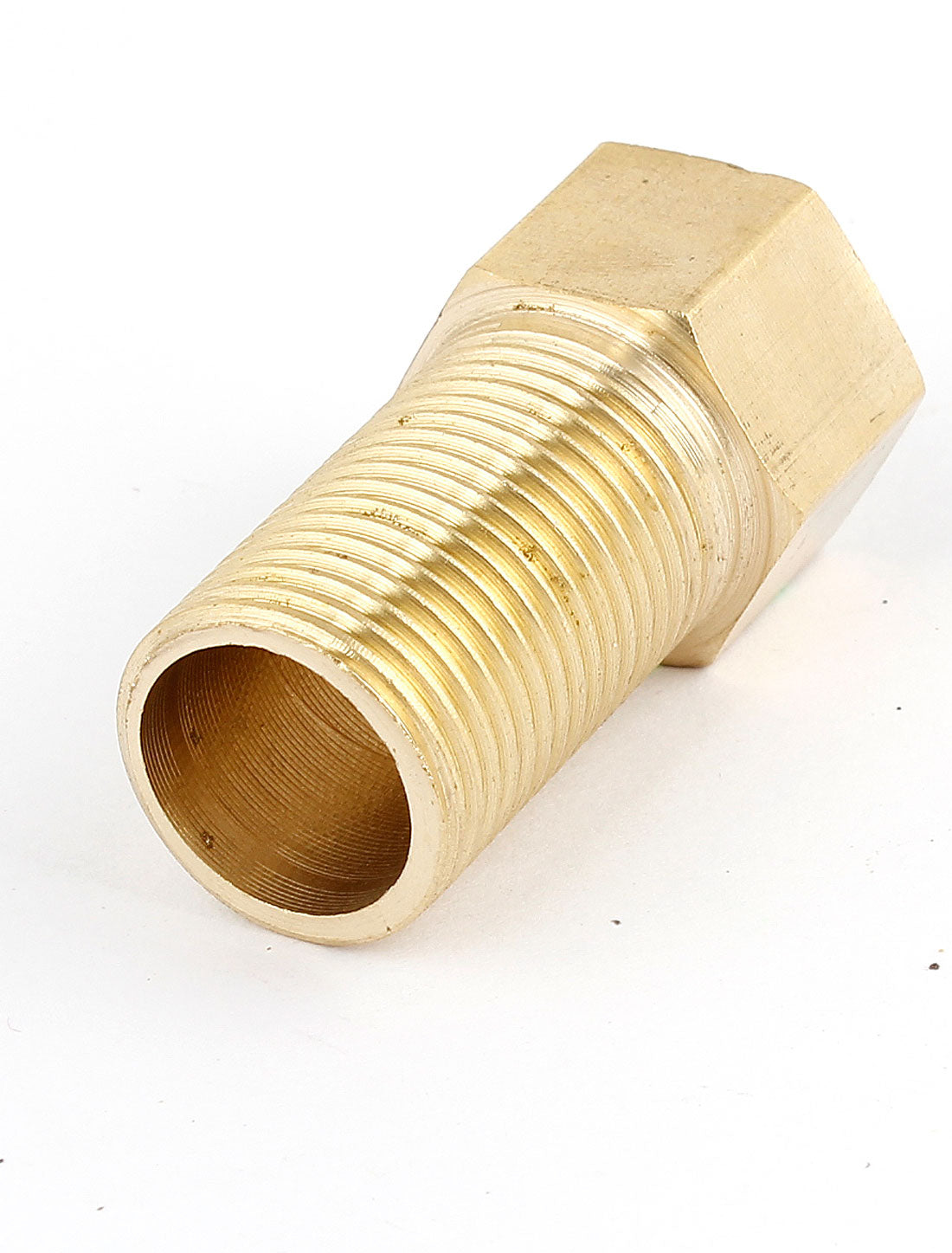 uxcell Uxcell 1/2PT Male to Female Thread Brass Pipe Nipple Connector Quick Fitting 5cm