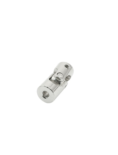 Harfington Uxcell RC Model Motor 4mm to 3.175mm Inner Dia Rotatable Silver Tone Metal Universal Joint Connector